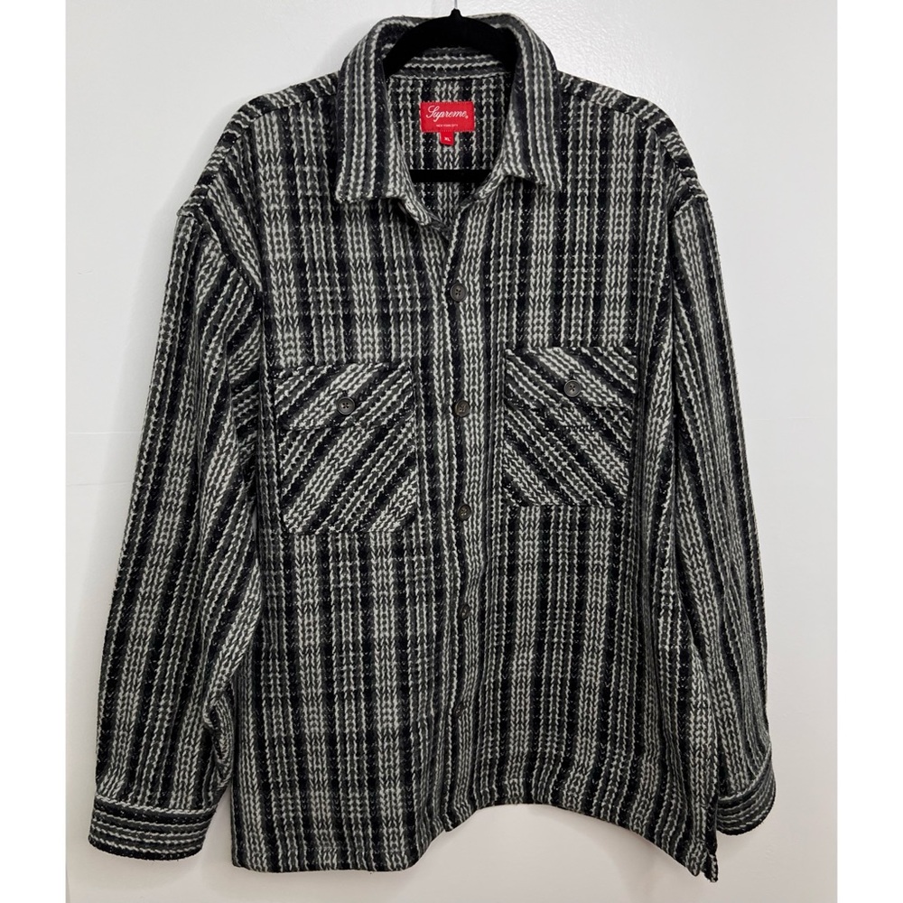 Supreme Black and White Plaid Jacket